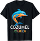 Cozumel Mexico Dolphin Souvenir / Cozumel T-Shirt - T-Shirt | Black
