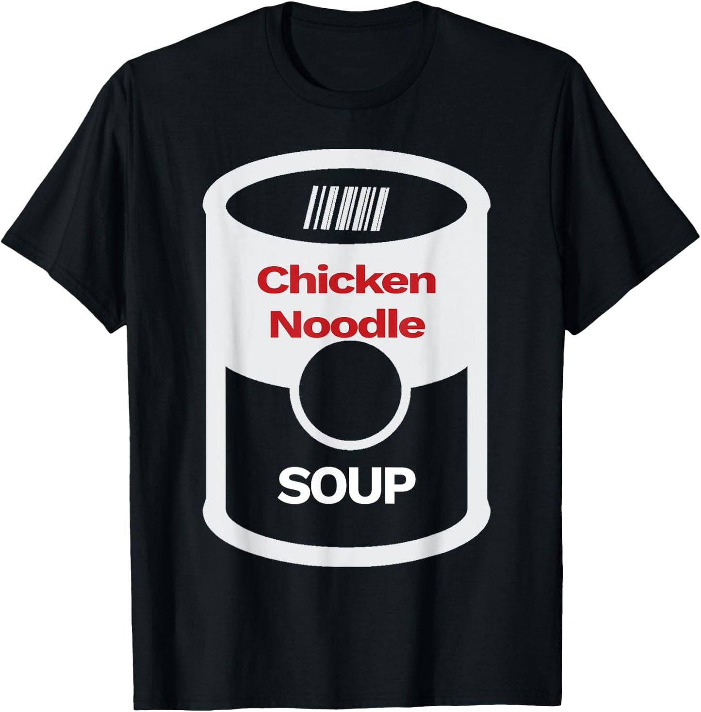 Halloween Funny Kids Adult Chicken Noodle Soup Costume Party T-Shirt - T-Shirt | Black