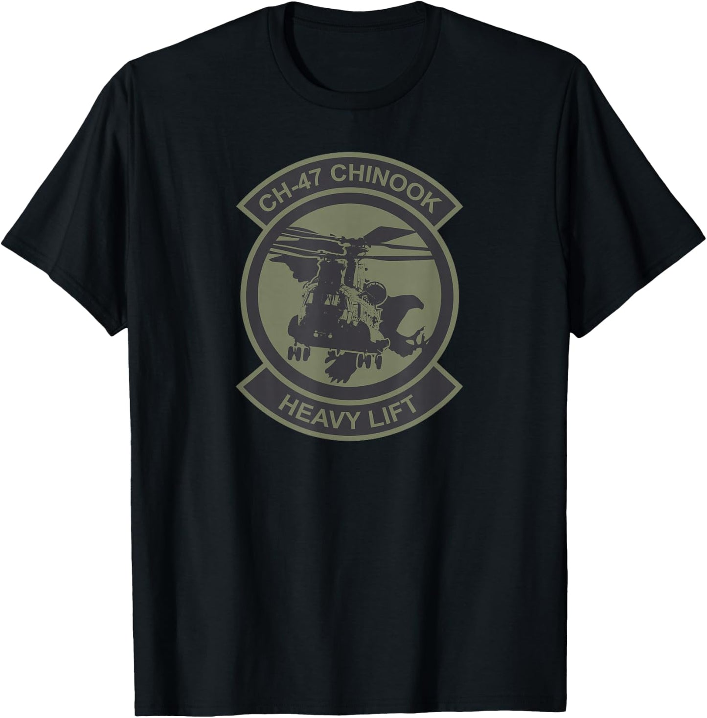 CH-47 Chinook (subdued) T-Shirt - T-Shirt | Black