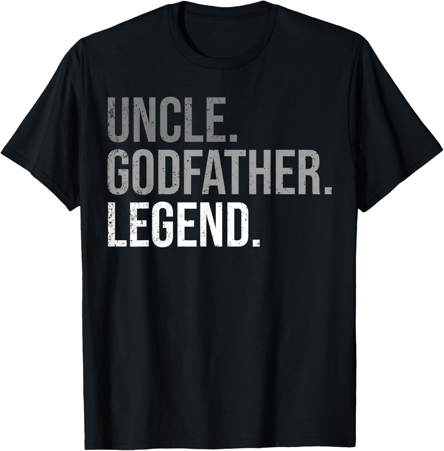 Uncle Godfather Legend Best Godfather Proposal Baptism T-Shirt - T-Shirt | Black