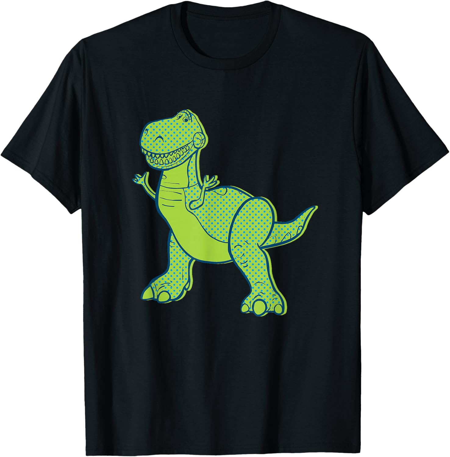 Disney Pixar Toy Story 4 Rex Halftone T-Shirt - T-Shirt | Black