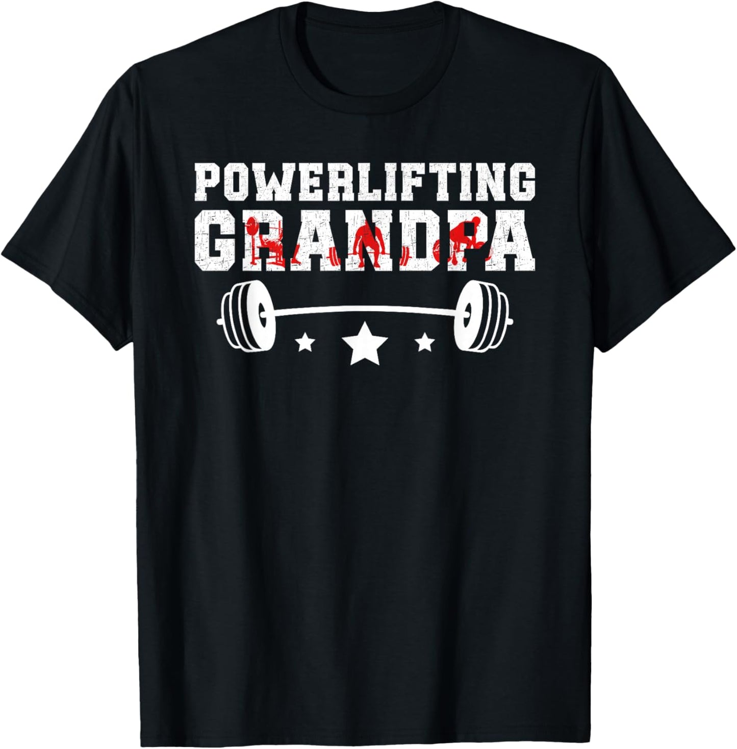 Powerlifting Grandpa Of A Powerlifter Grandfather T-Shirt - T-Shirt | Black