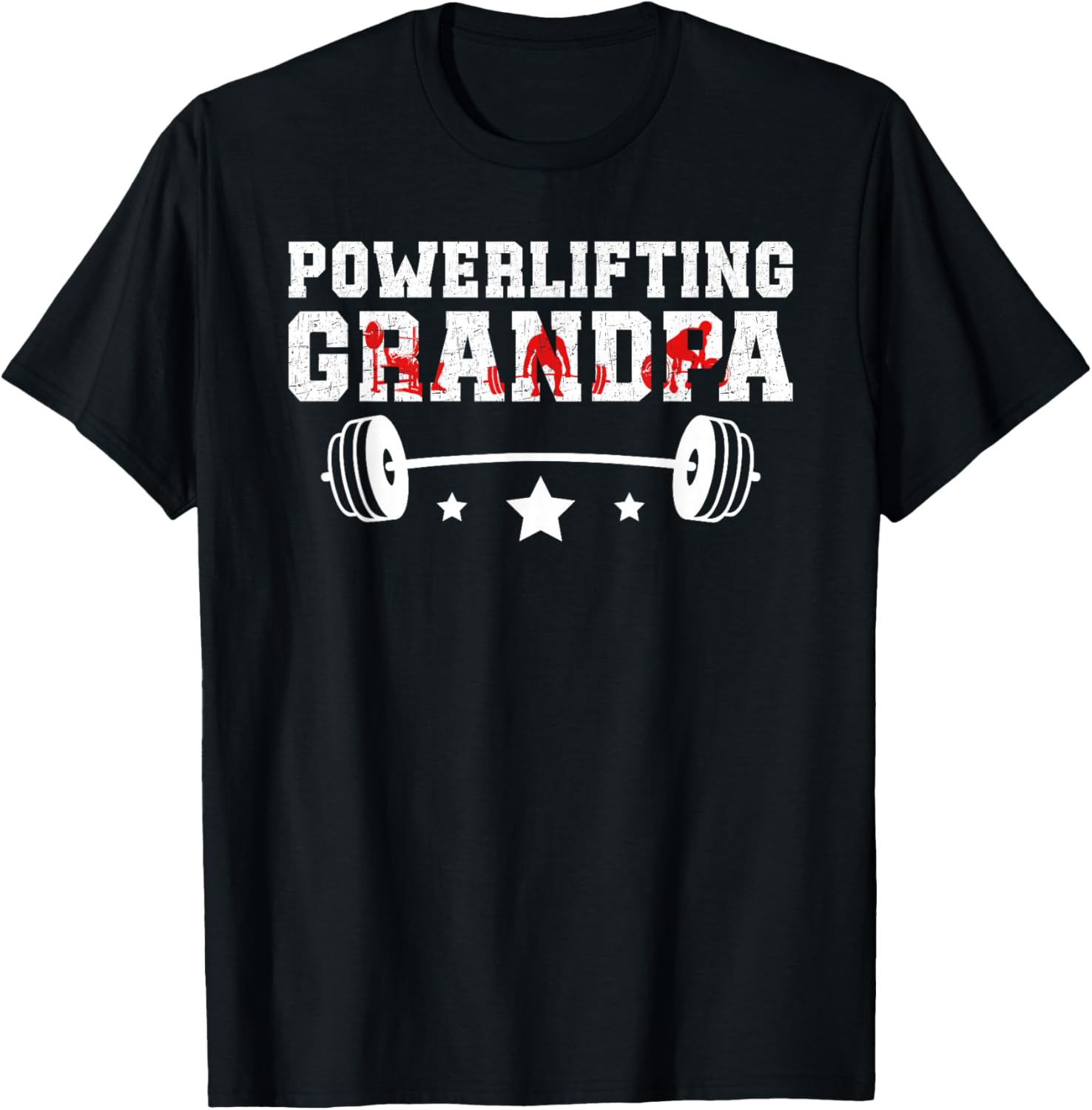 Powerlifting Grandpa Of A Powerlifter Grandfather T-Shirt - T-Shirt | Black
