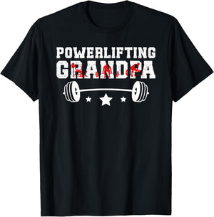 Powerlifting Grandpa Of A Powerlifter Grandfather T-Shirt - T-Shirt | Black