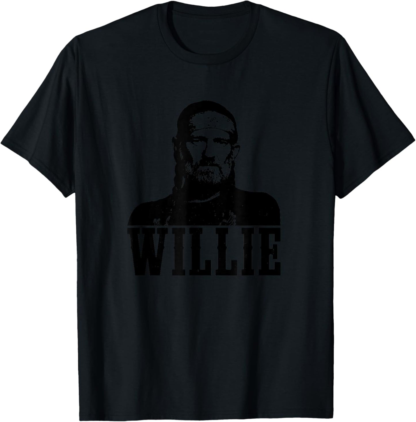 Official Willie Nelson Photo T-Shirt - T-Shirt | Black