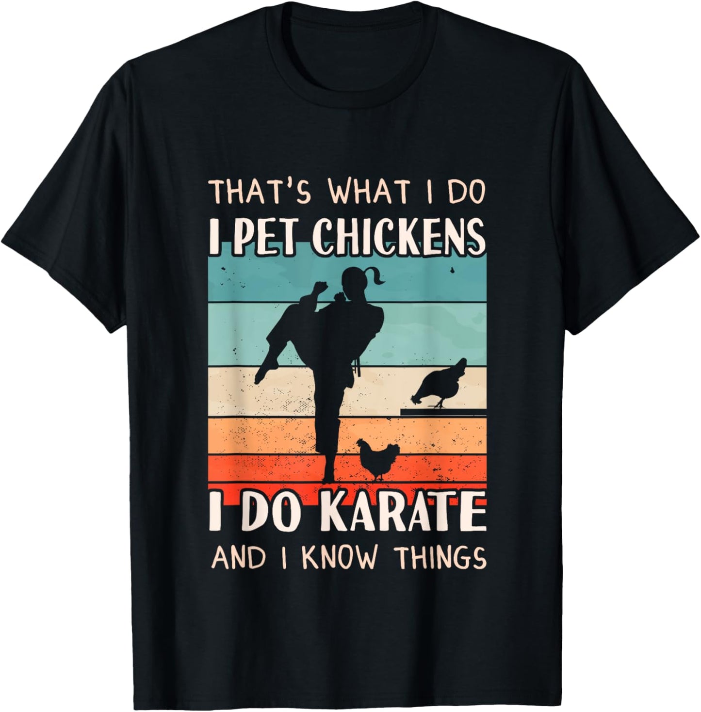 Karate Outfit - Chicken Breeder Design Women Karate T-Shirt - T-Shirt | Black