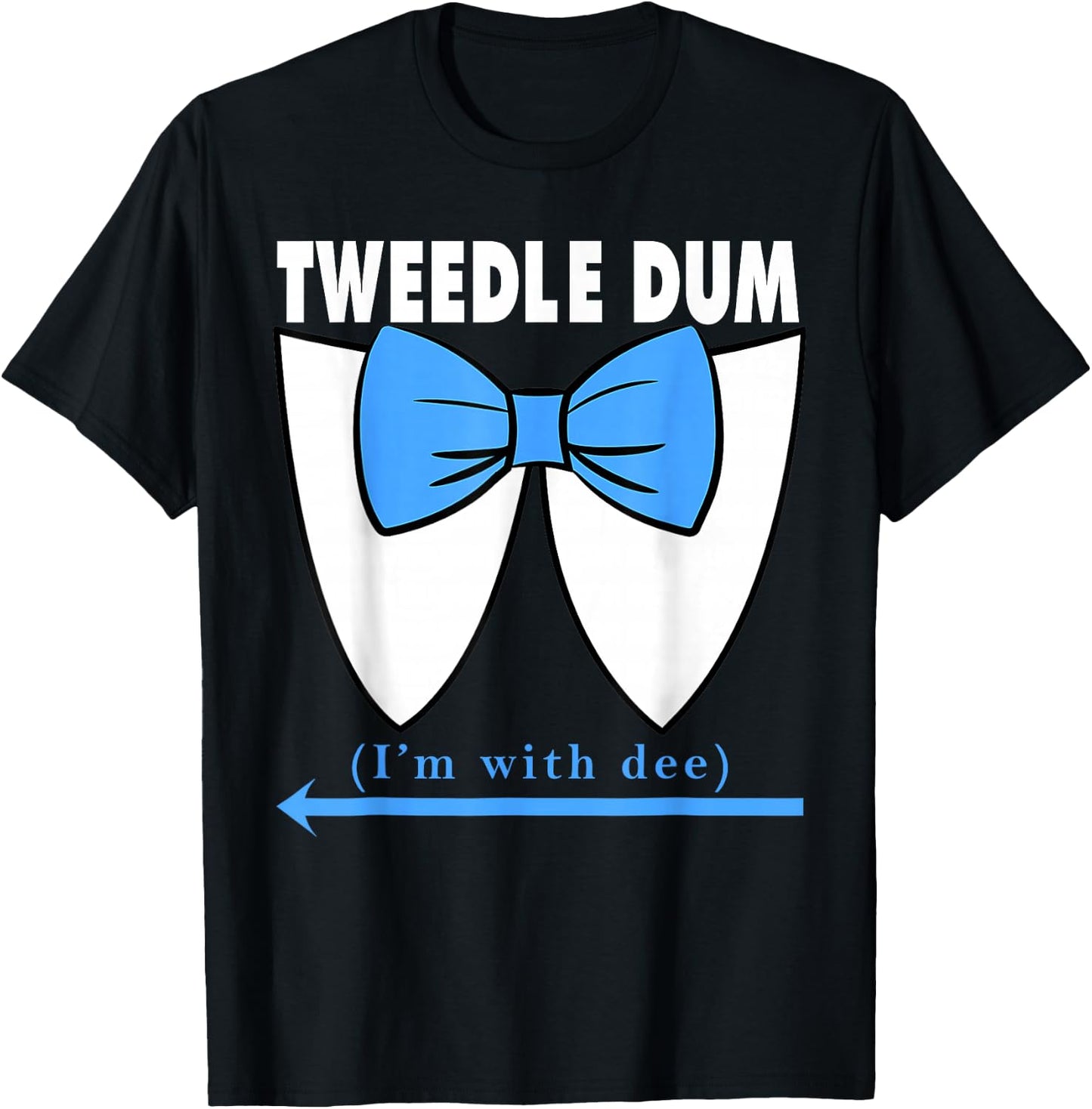 Couple Tweedle Dum Costume Halloween Fairytale Character T-Shirt - T-Shirt | Black