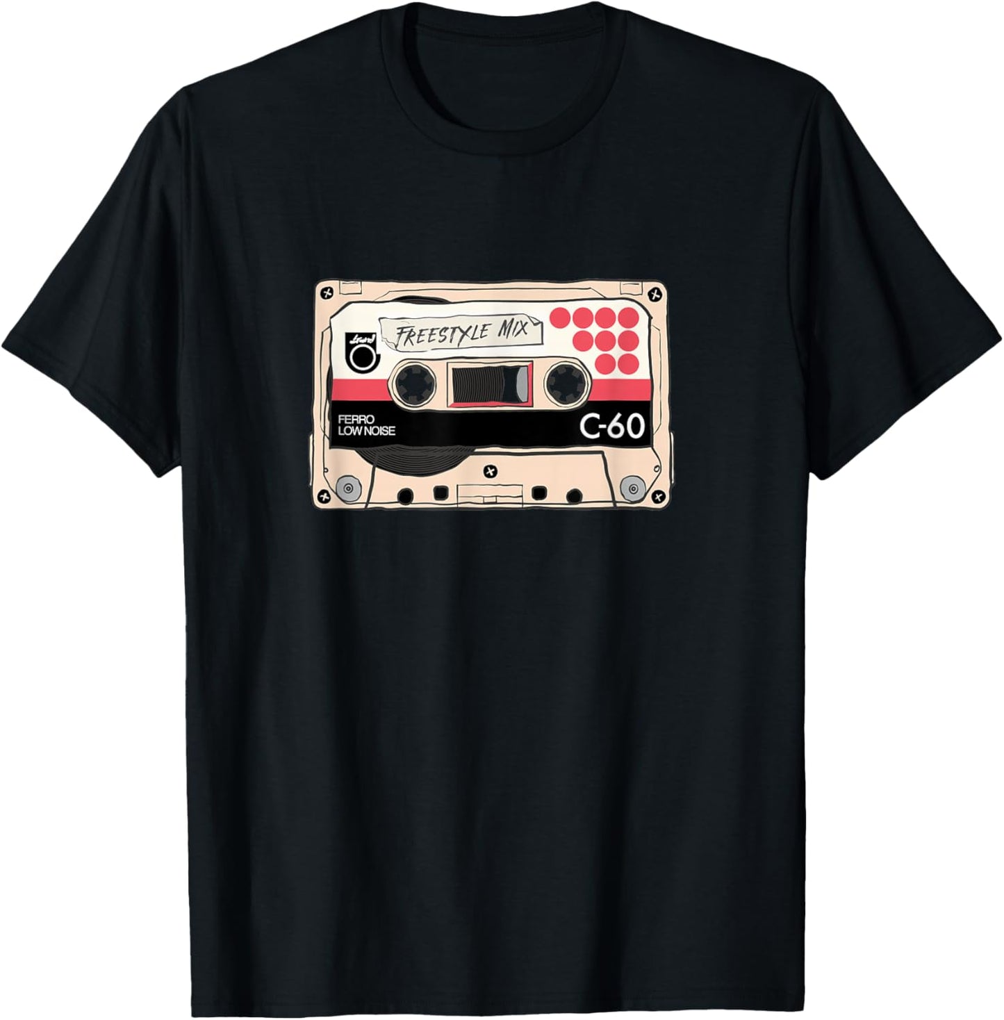 Freestyle Mix Tape Retro Vintage 80s Music Fan T-Shirt - T-Shirt | Black