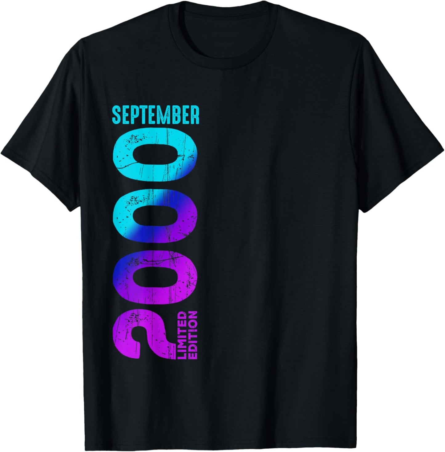 Limited Edition September 2000 Birthday T-Shirt - T-Shirt | Black