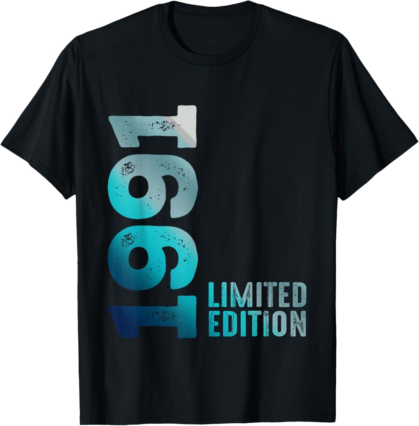 1991 Birth Vintage Since 1991 Retro 1991 Limited Edition T-Shirt - T-Shirt | Black