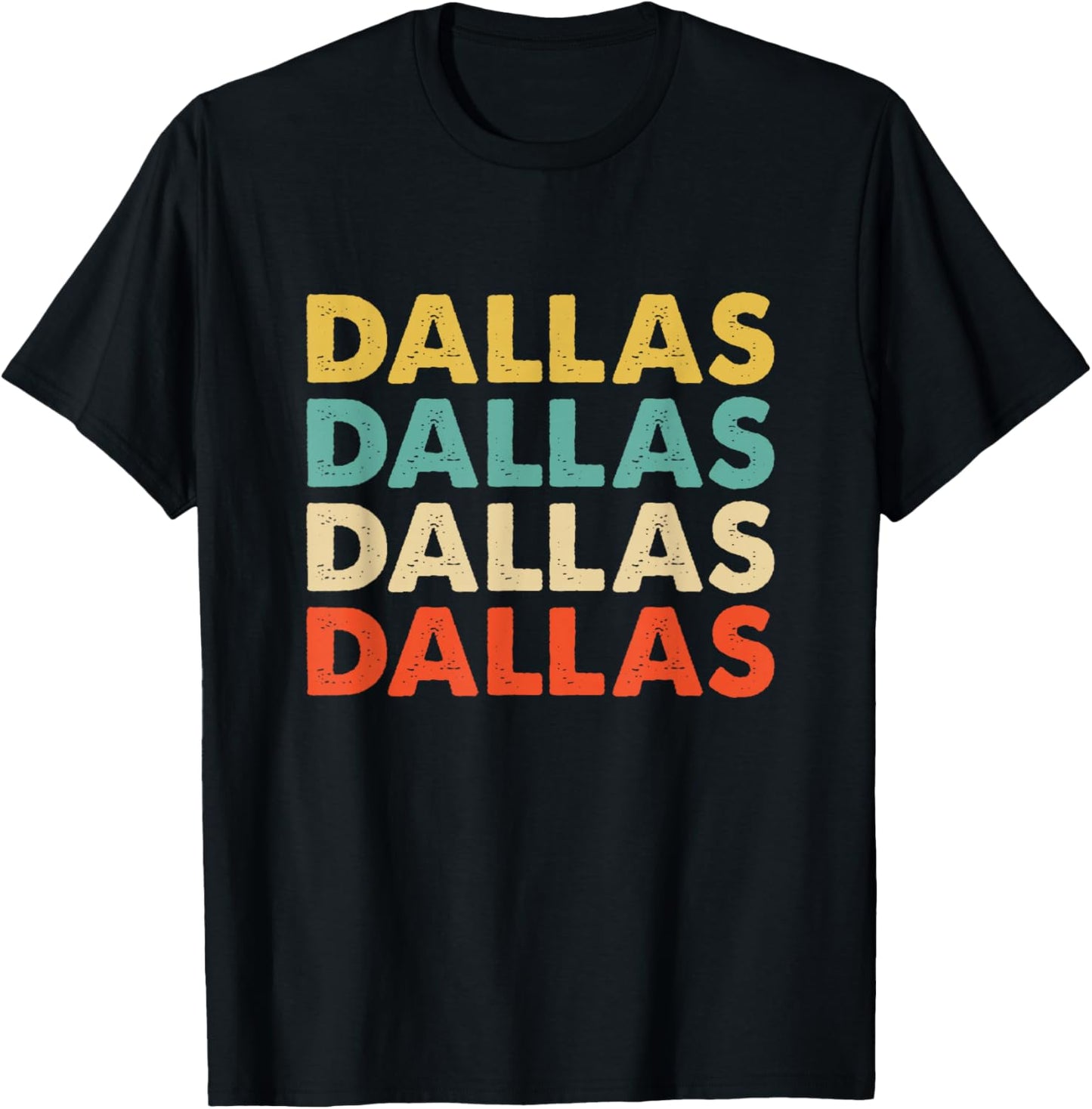 Dallas Name T-Shirt - T-Shirt | Black