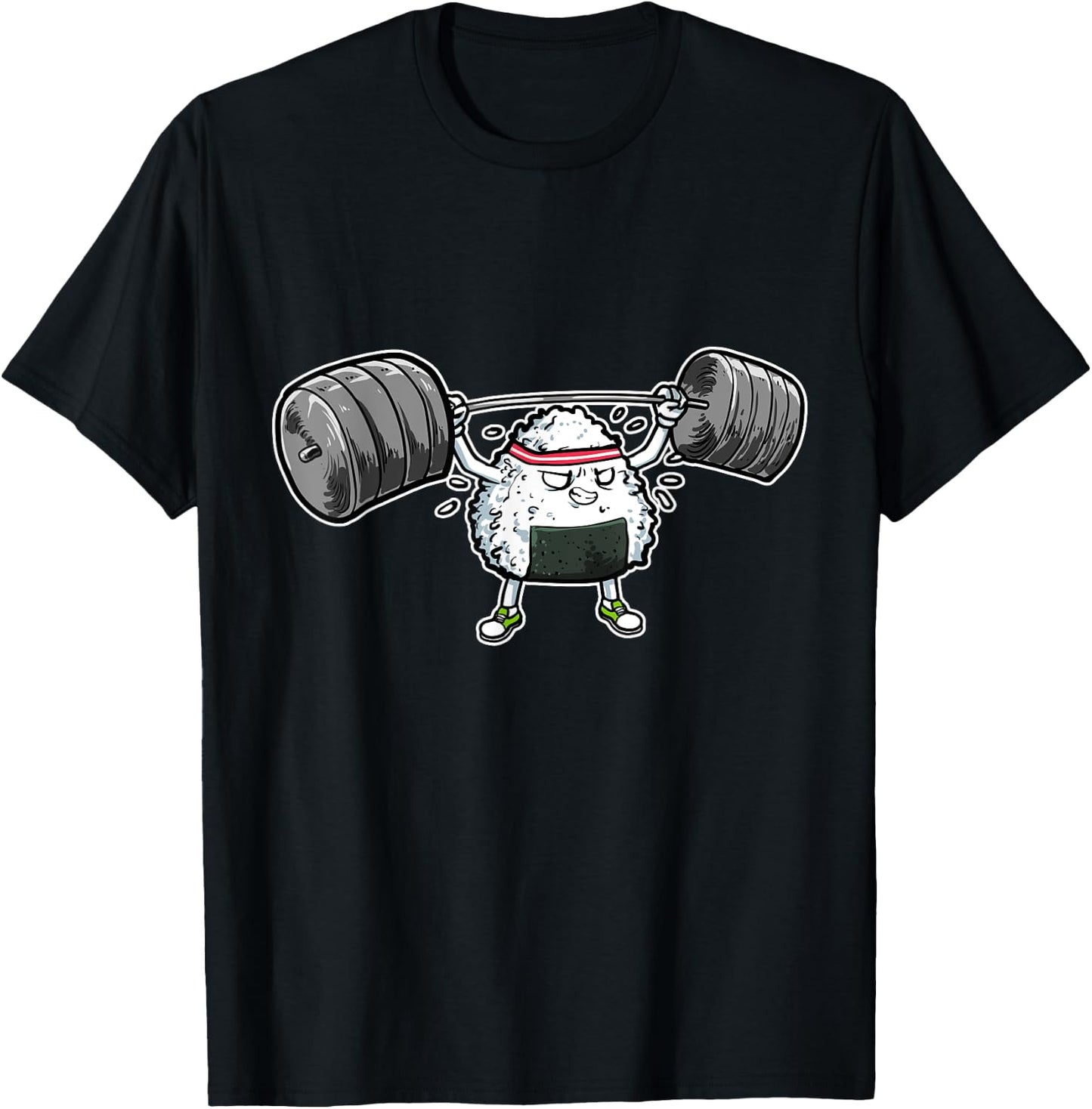 Rice Ball Japanese Food Fitness Workout Gym T-Shirt - T-Shirt | Black