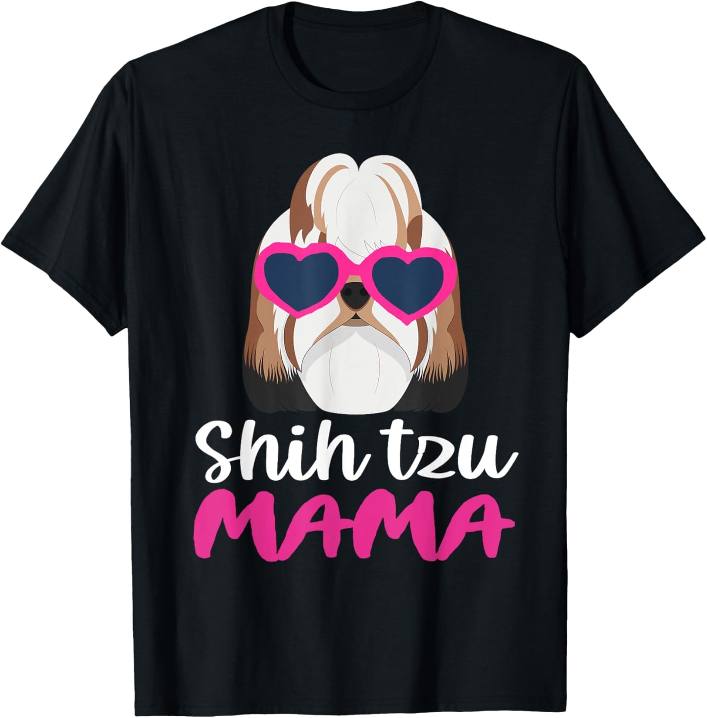 Shih Tzu Mama T-Shirt - T-Shirt | Black