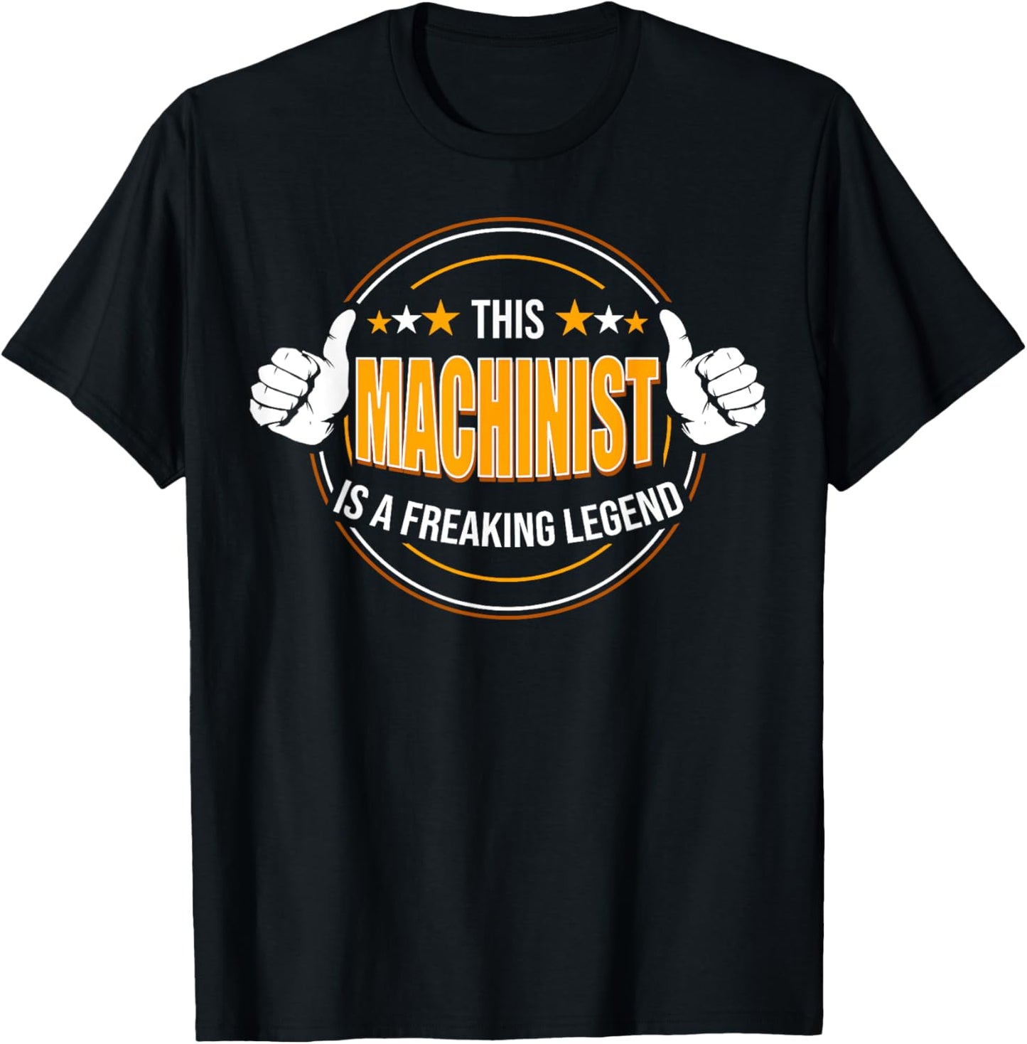 Funny Quote Legendary Machinist T-Shirt - T-Shirt | Black