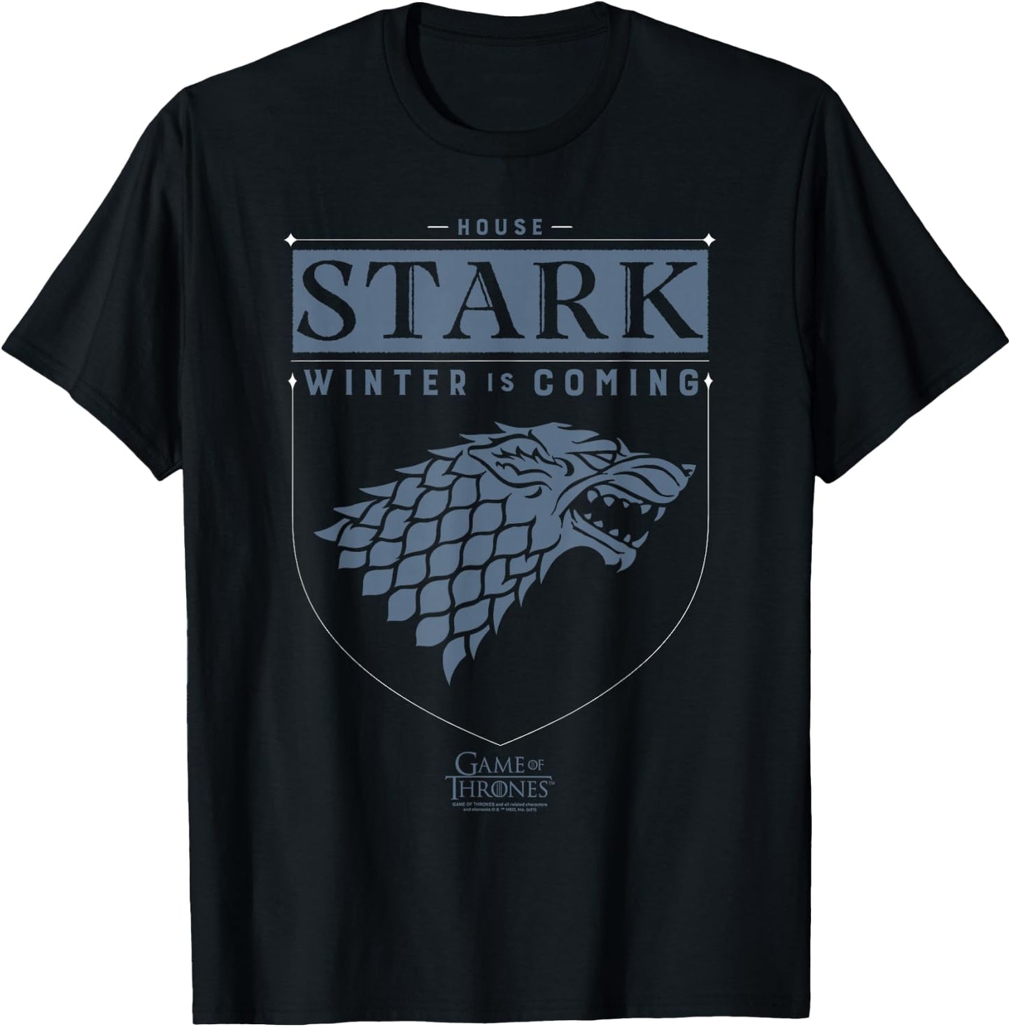 Game of Thrones House Stark Sigil T-Shirt - T-Shirt | Black