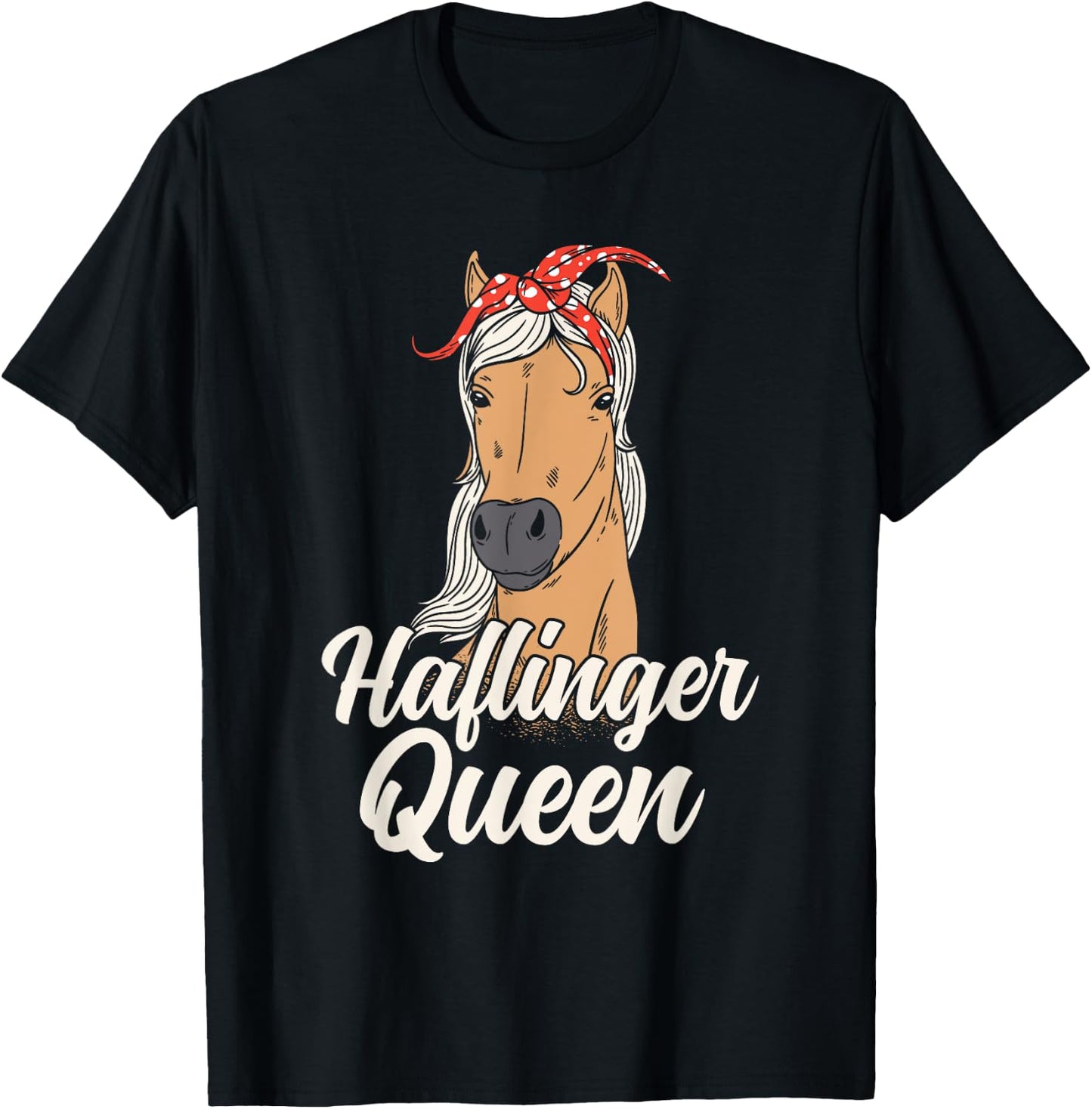 Haflinger Horse Lover Equestrian Horseman T-Shirt - T-Shirt | Black