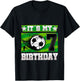 Soccer Birthday Party - 7th Birthday Boy 7 Years Old T-Shirt - T-Shirt | Black