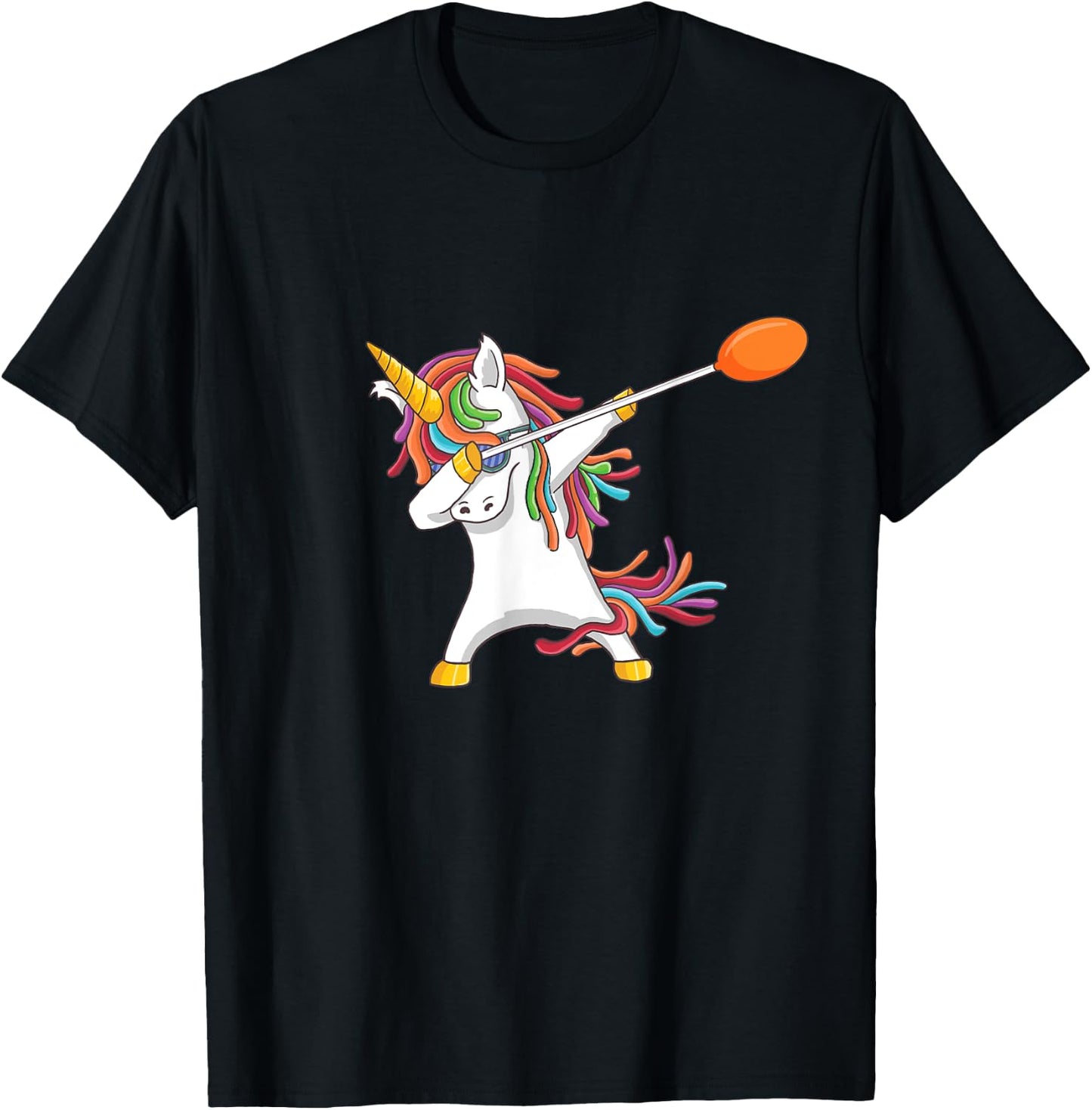 Funny Glassblowing Dabbing Cute Unicorn Gift T-Shirt - T-Shirt | Black