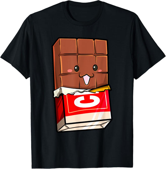 Kawaii Chocolate Bar Cute Smores Halloween Group Costume T-Shirt - T-Shirt | Black