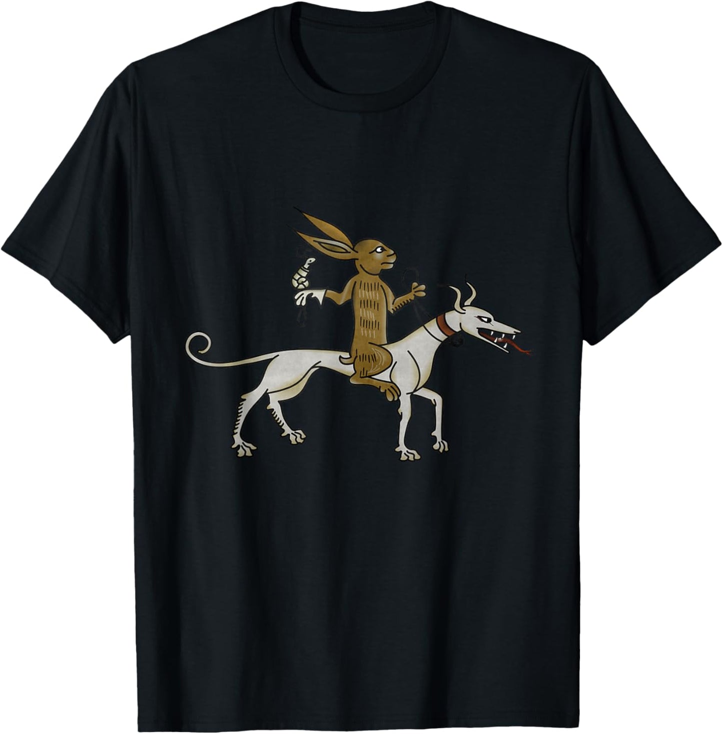 Marginalia Charming Rabbit - Medieval Meme - MargiKnights T-Shirt - T-Shirt | Black