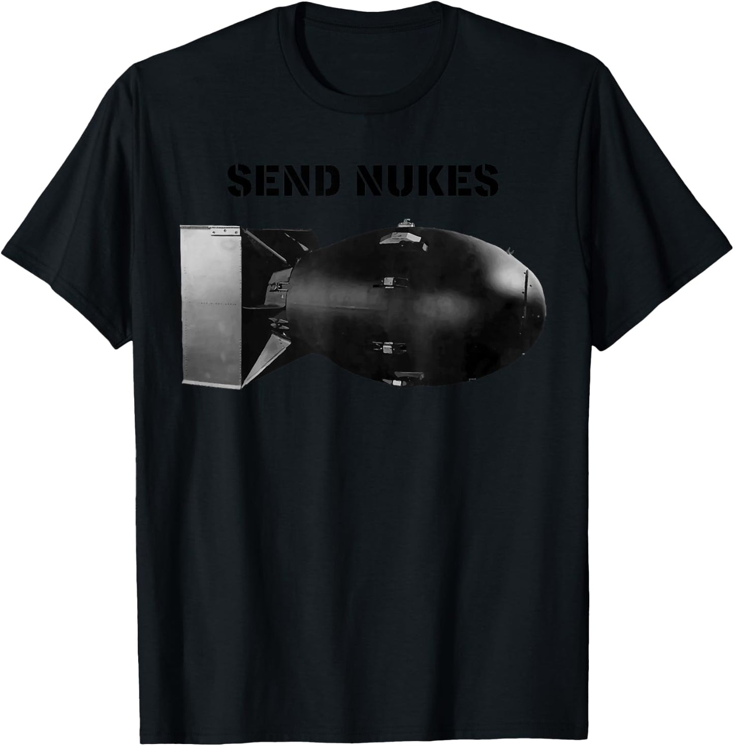 Atomic Bomb "Send Nukes" T-Shirt - T-Shirt | Black