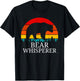 Vintage Bear Whisperer Wildlife Animal Bear Lover Gift T-Shirt - T-Shirt | Black