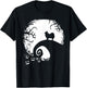 Pomeranian with Moon Halloween T-Shirt - T-Shirt | Black