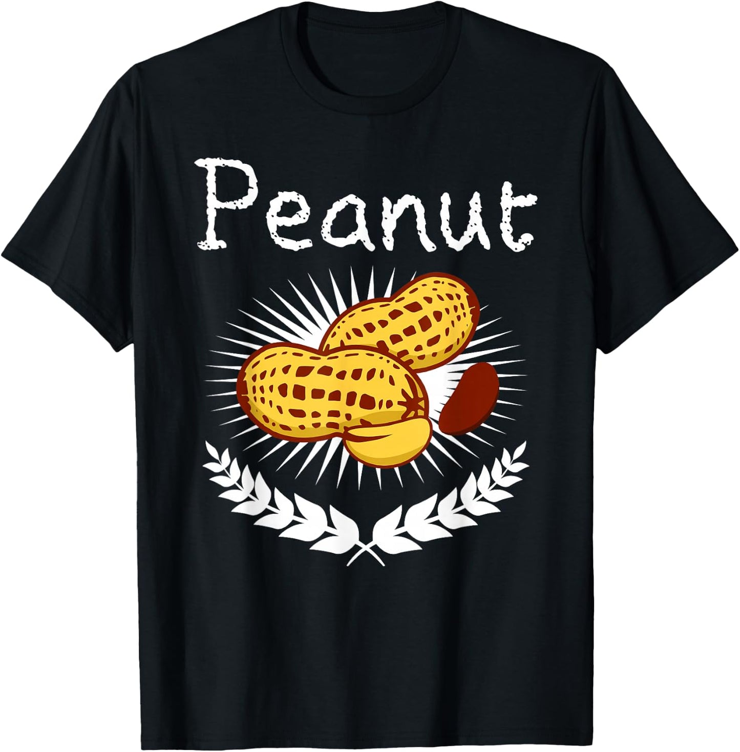 Peanut Graphic gift, Nut design, Peanut design T-Shirt - T-Shirt | Black