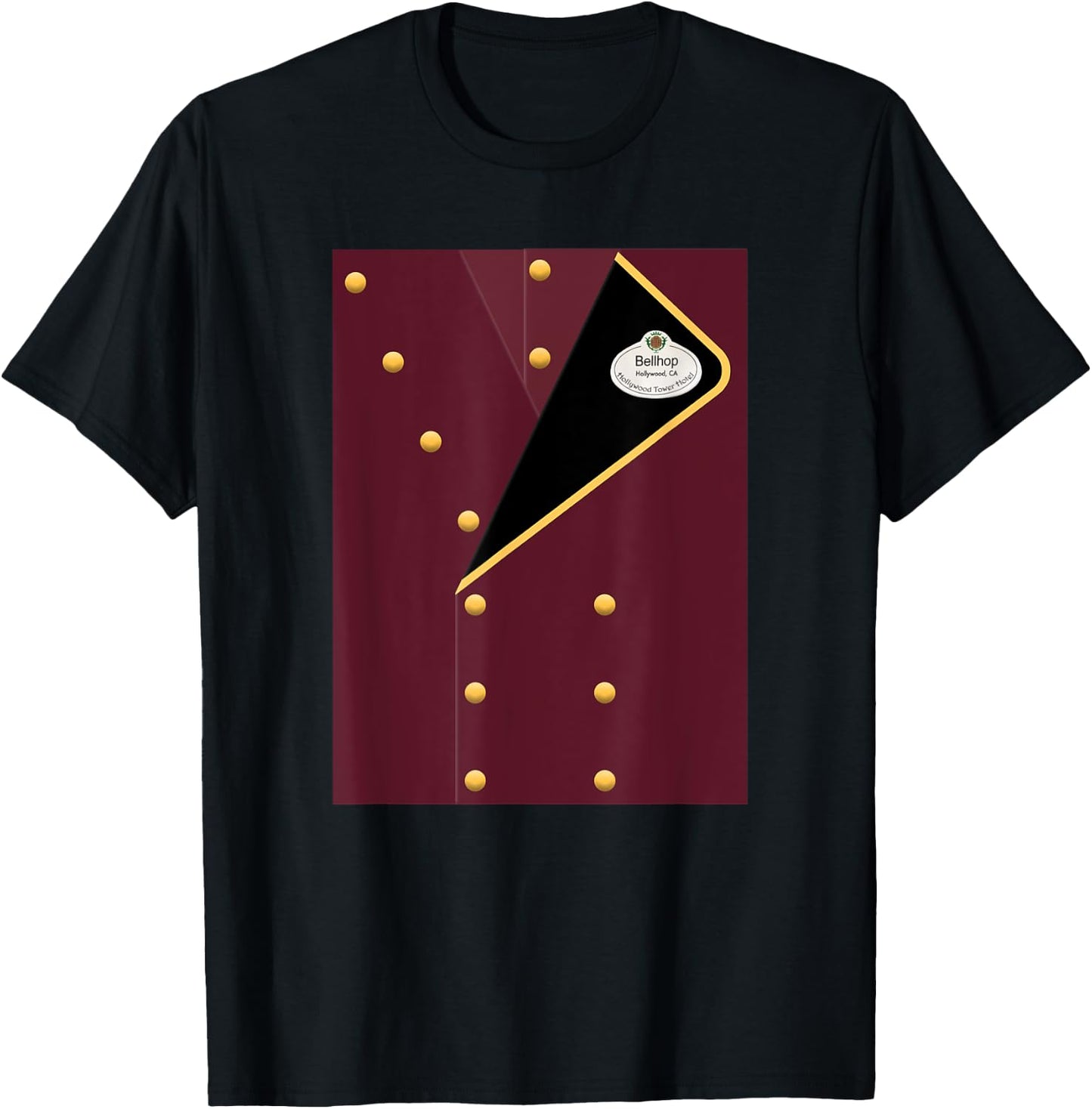 Bellhop Coat Easy Costume T-Shirt - T-Shirt | Black