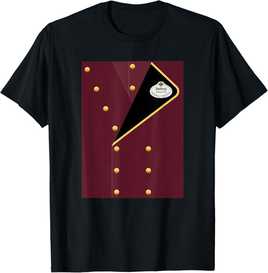 Bellhop Coat Easy Costume T-Shirt - T-Shirt | Black