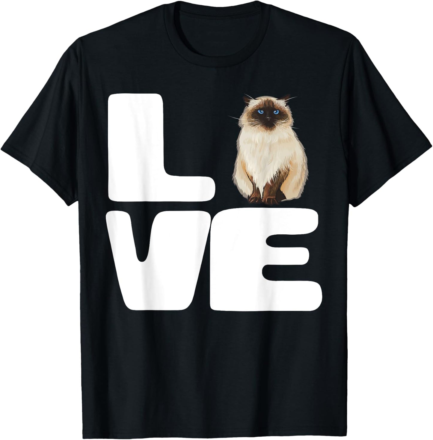 I Love My Himalayan Cat Lover Gift Men Women T-Shirt - T-Shirt | Black