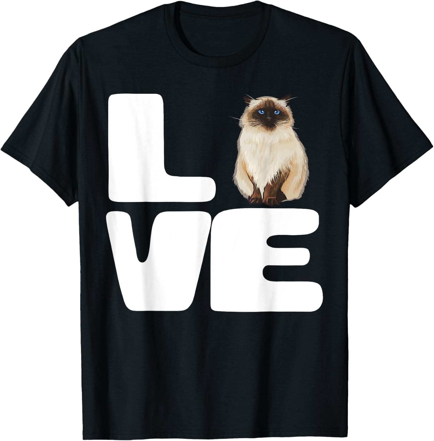 I Love My Himalayan Cat Lover Gift Men Women T-Shirt - T-Shirt | Black