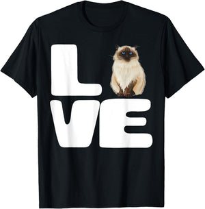 I Love My Himalayan Cat Lover Gift Men Women T-Shirt - T-Shirt | Black
