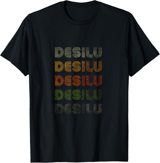 Love Heart Desilu Grunge Vintage Style Black Desilu T-Shirt - T-Shirt | Black