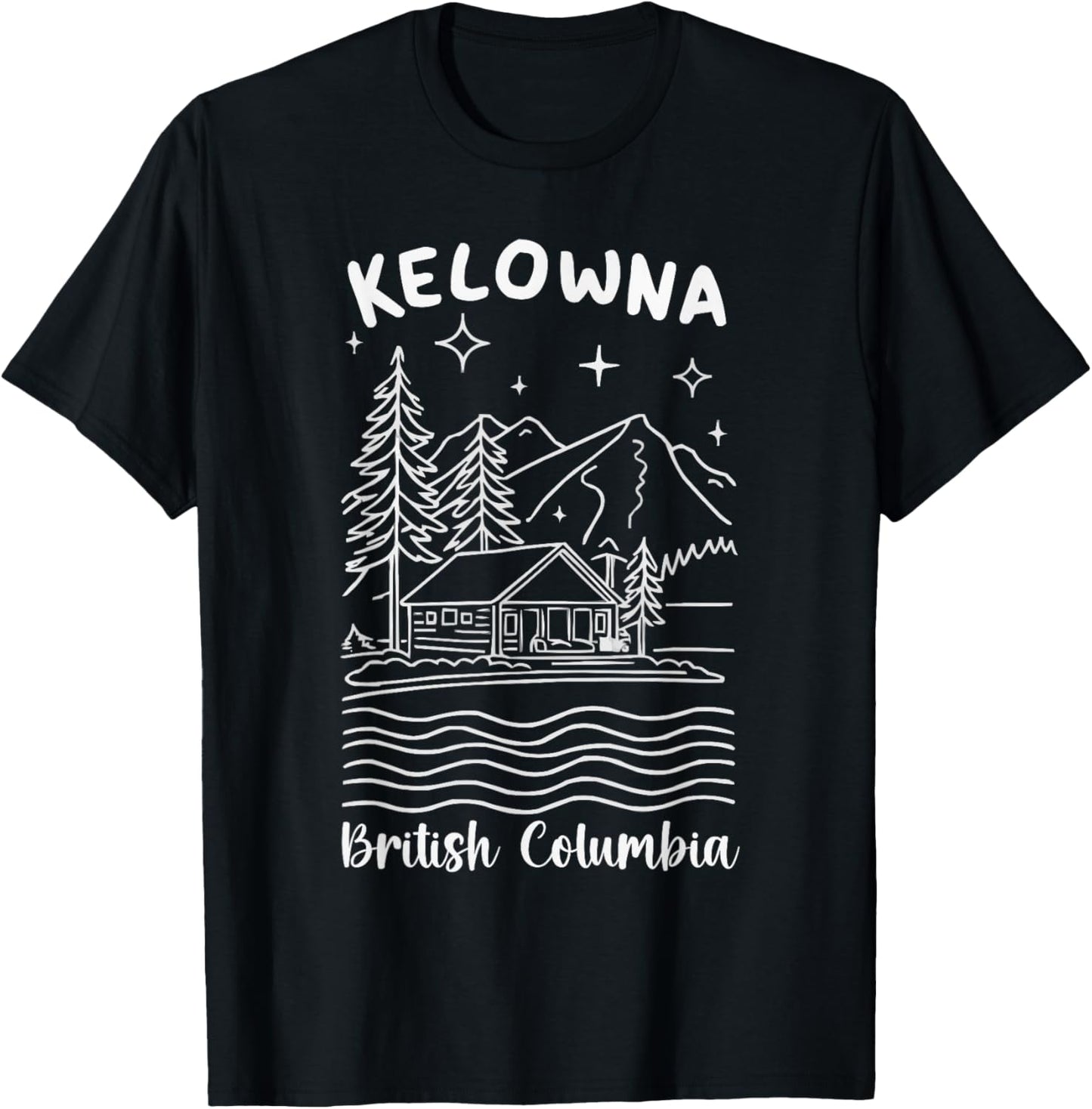 Kelowna British Columbia Travel I Love Canada T-Shirt - T-Shirt | Black