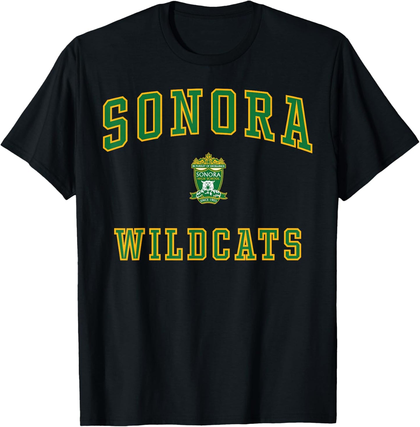Sonora High School Wildcats C1 T-Shirt - T-Shirt | Black
