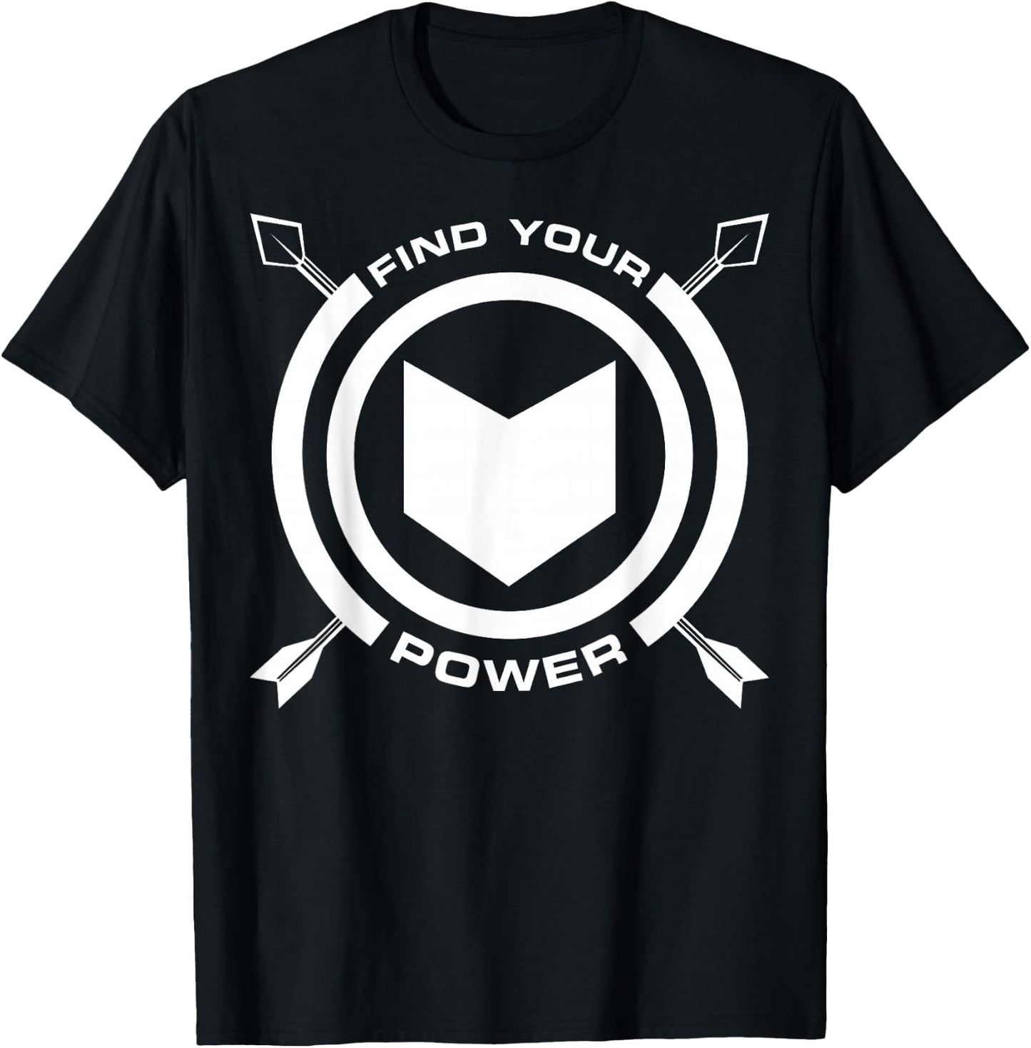 Marvel Hawkeye Find Your Power Simple Logo T-Shirt - T-Shirt | Black