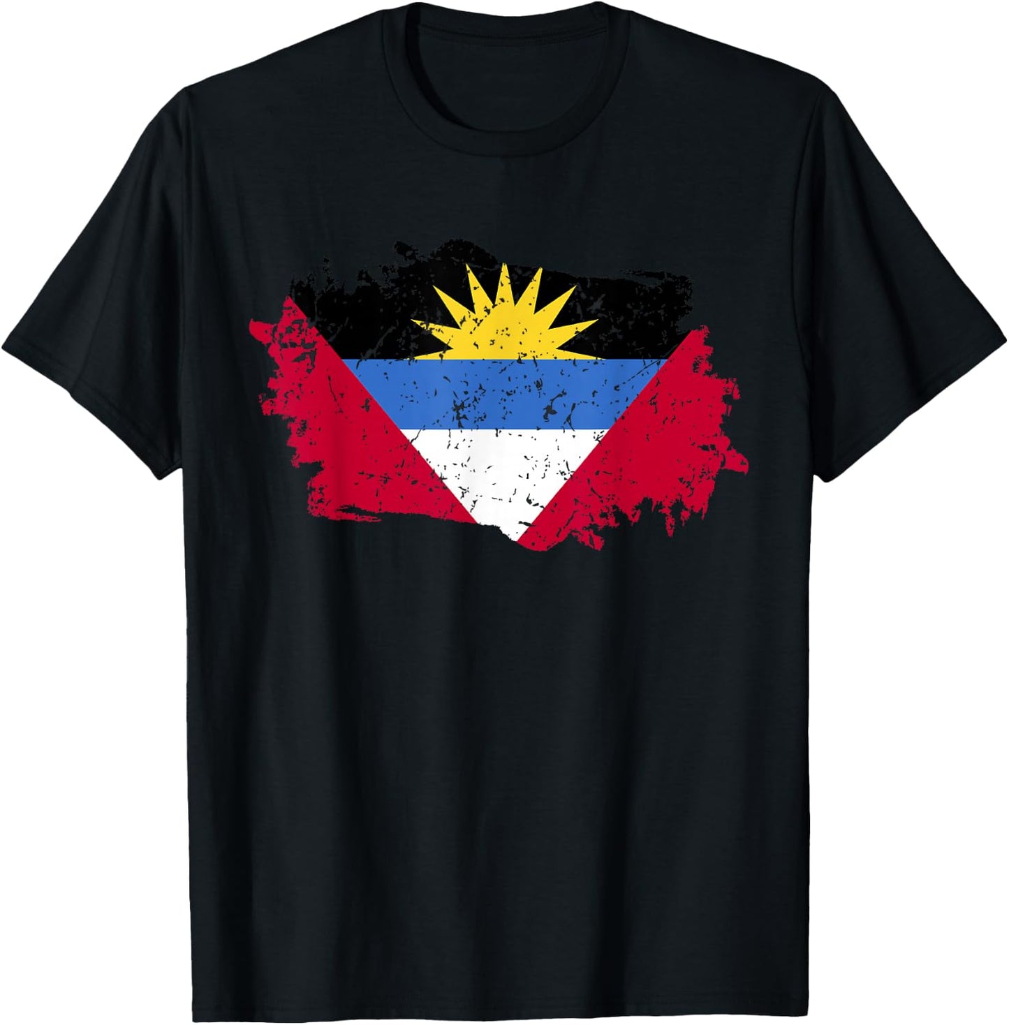 Antigua And Barbuda Flag T-Shirt - T-Shirt | Black