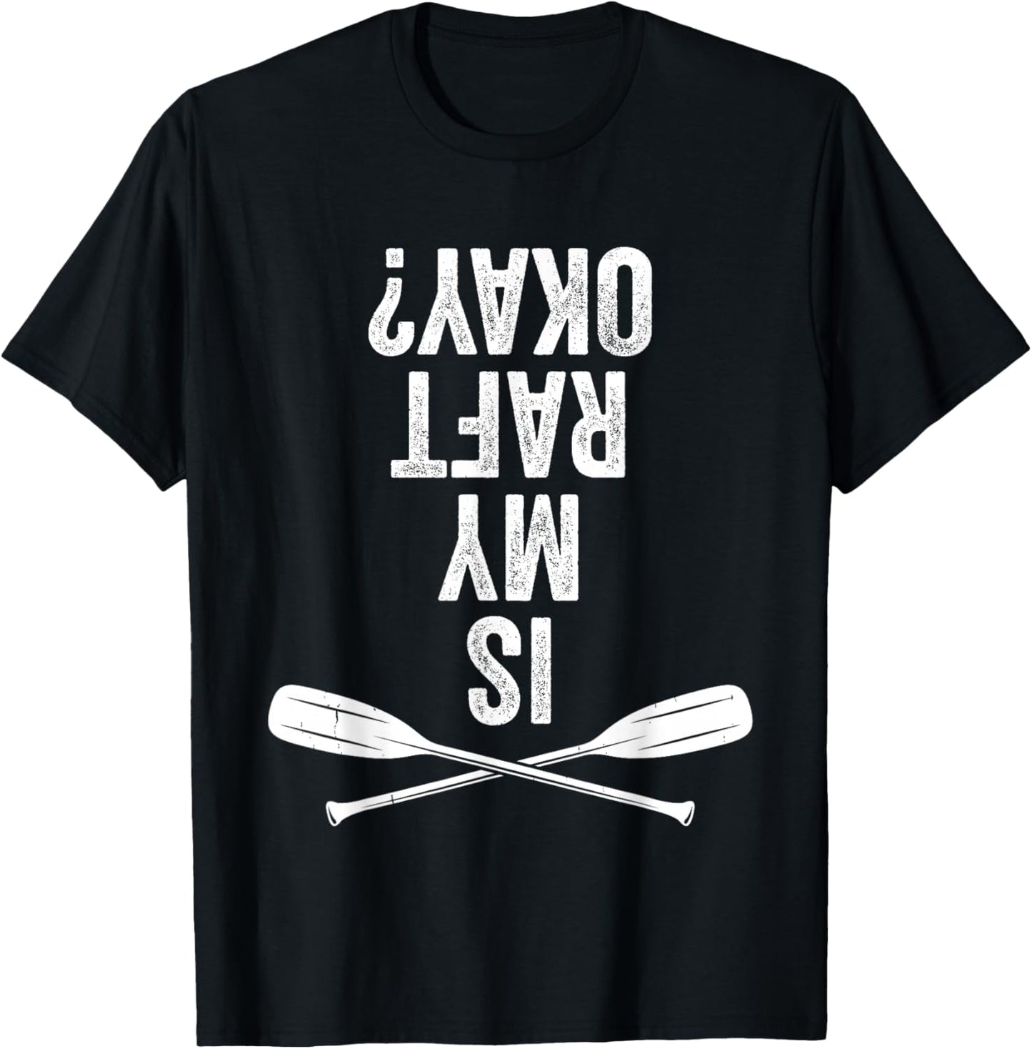 Is My Raft Okay Vintage Retro Vacation Trip Funny Gift T-Shirt - T-Shirt | Black