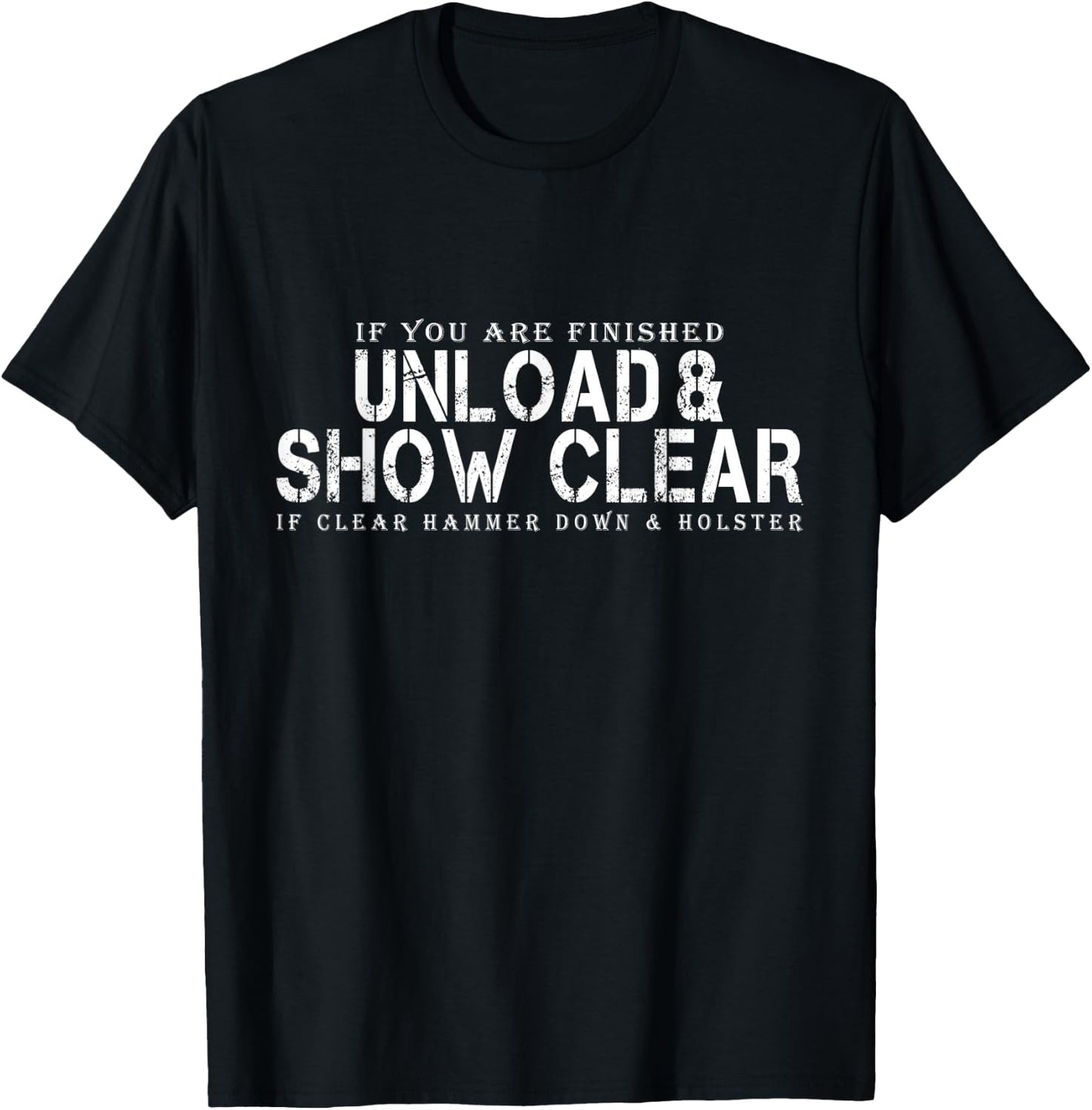 Discharge and clear show for competition shots. T-Shirt - T-Shirt | Black
