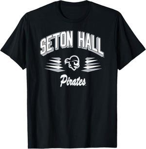 Seton Hall Pirates Retro Diamond Royal Officially Licensed T-Shirt - T-Shirt | Black
