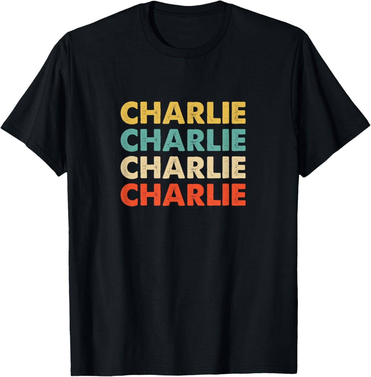 Charlie Name T-Shirt - T-Shirt | Black