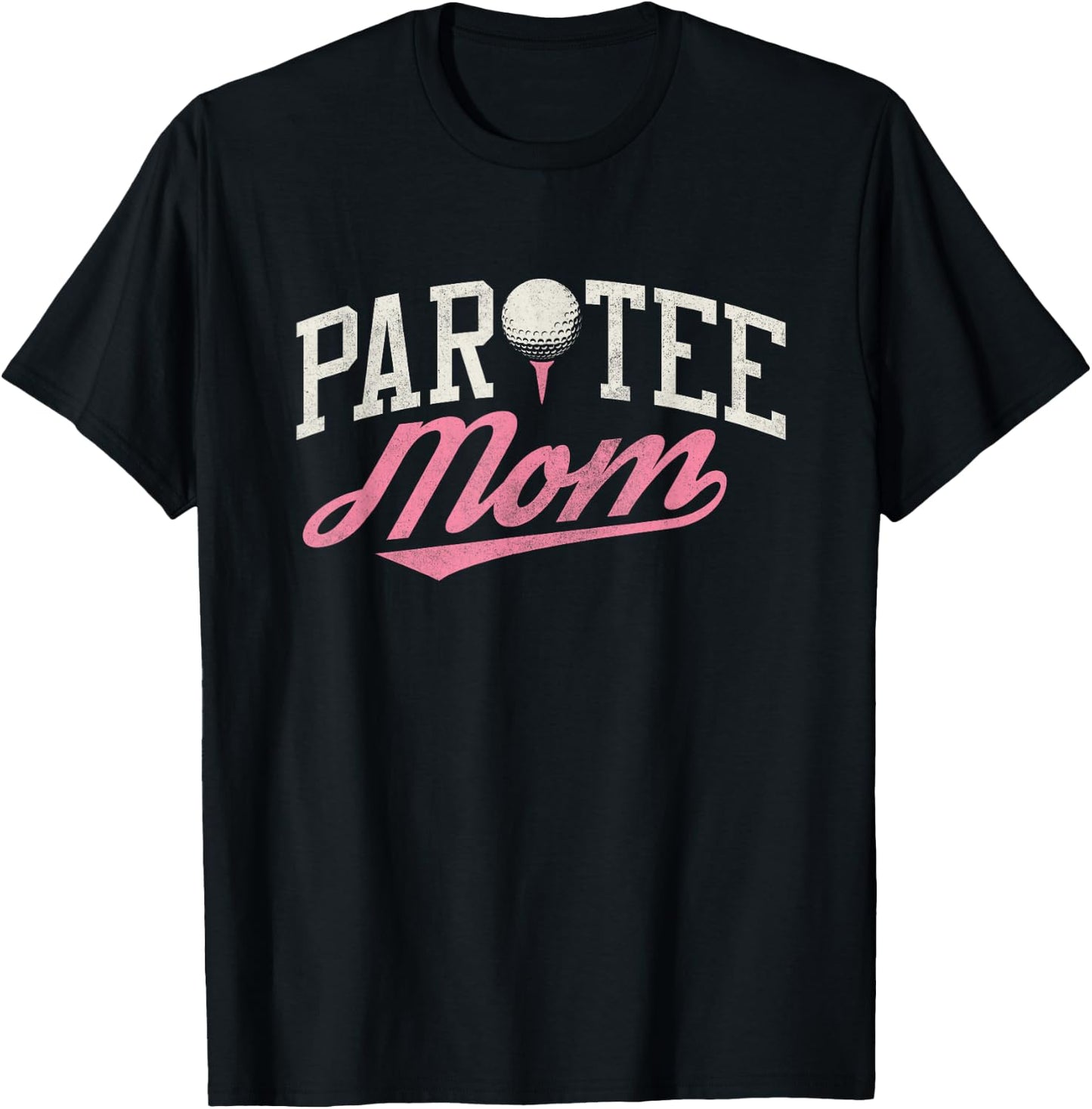Let's Par Mom Funny Golf Shirt Pun Partee Party Team T-Shirt - T-Shirt | Black