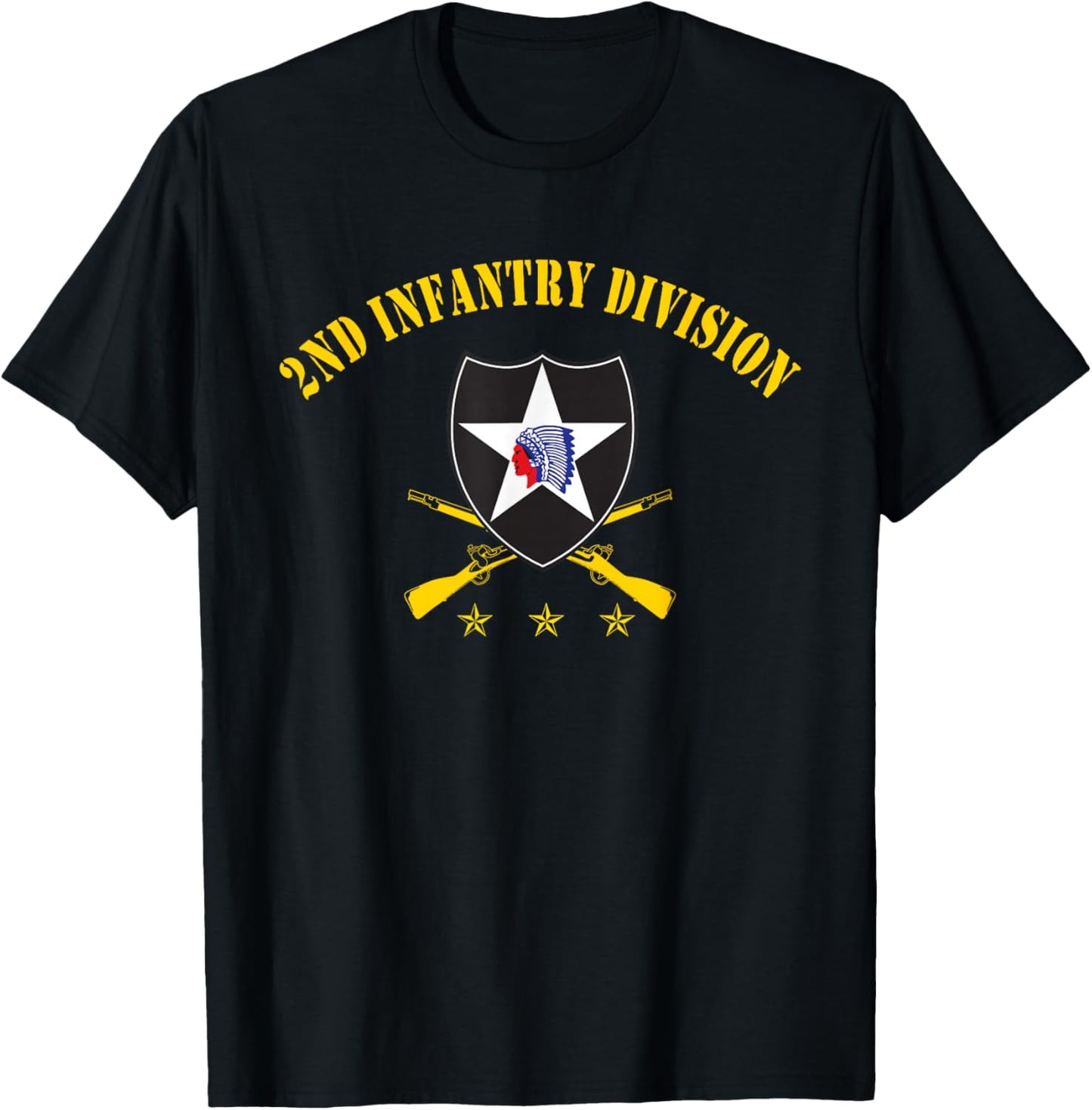 2nd Infantry Division Second to None Shirt Veterans Day T-Shirt - T-Shirt | Black