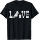 Barrel Racing Love Vintage Gift T-Shirt - T-Shirt | Black