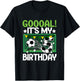 Kids 5th Birthday Party Soccer Boy Five Year Old Soccer Player T-Shirt - T-Shirt | Black
