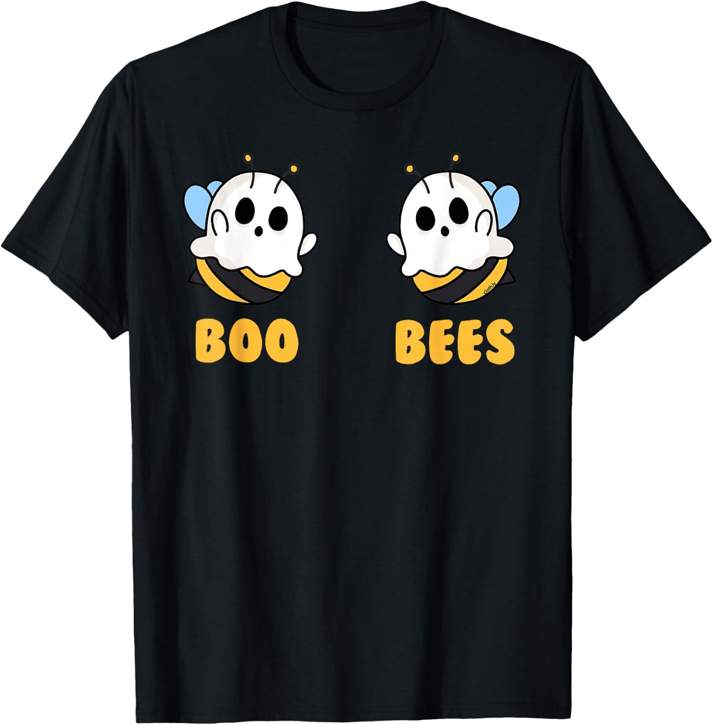 Boo Bees Women Funny Halloween Matching Ghost Costume T-Shirt - T-Shirt | Black