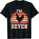 Chicken 7 Year Old Birthday Boy Girl 7th Chicken Birthday T-Shirt - T-Shirt | Black