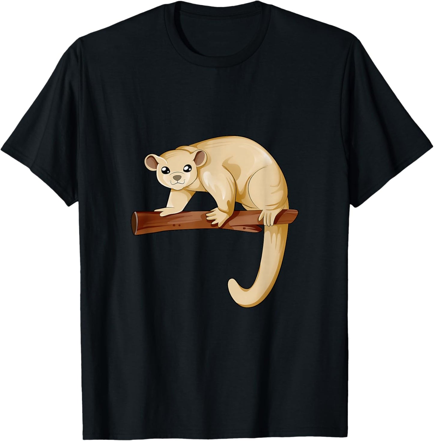 Cartoon Kinkajou T-Shirt - T-Shirt | Black