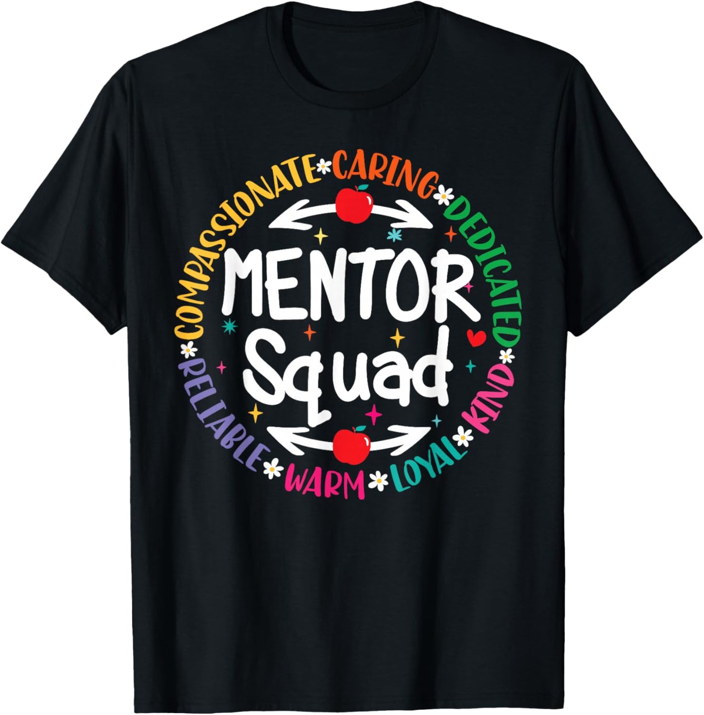 Mentor Teacher Inspire Influence Coach Back To School Team T-Shirt - T-Shirt | Black